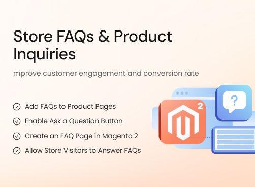 Store FAQs + Product Questions magento 2