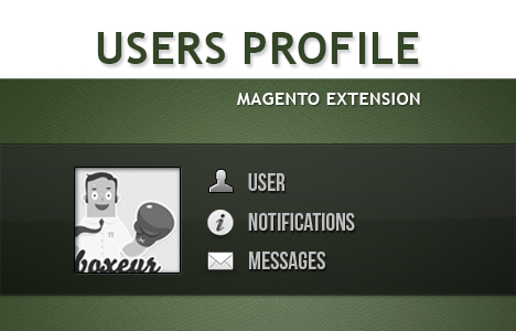 Magento user profile