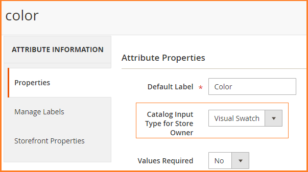 add color swatches in magento 2