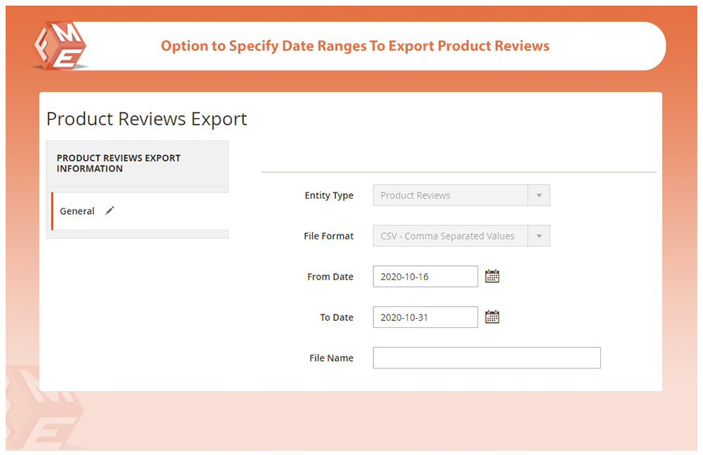 export product reviews in magento 2
